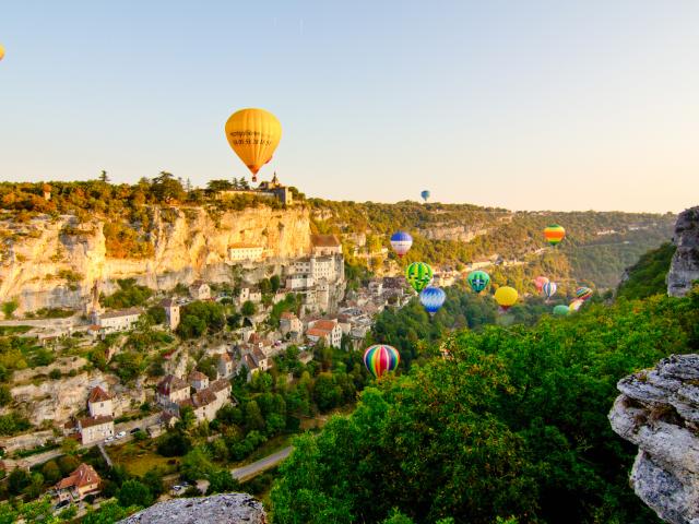 Montgolfiades à Rocamadour