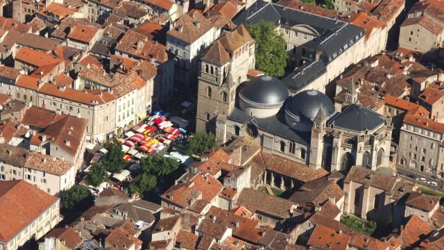 Vue aérienne de la Cathédrale Saint-Etienne