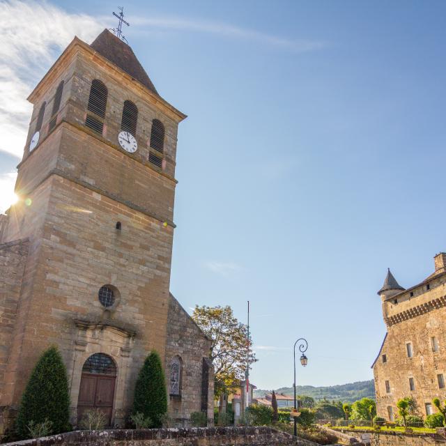 Eglise et château de Lacapelle-Marival