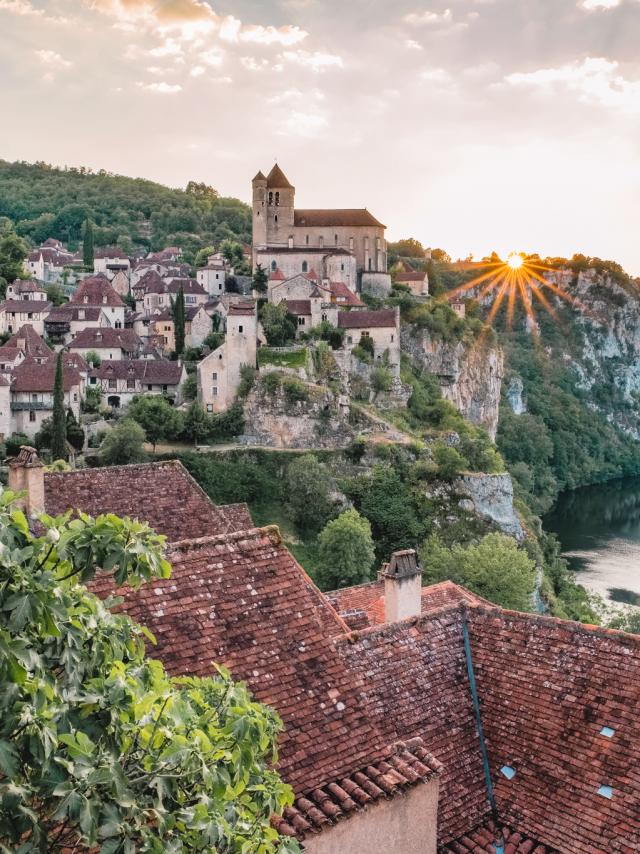 Coucher de soleil sur Saint-Cirq-Lapopie