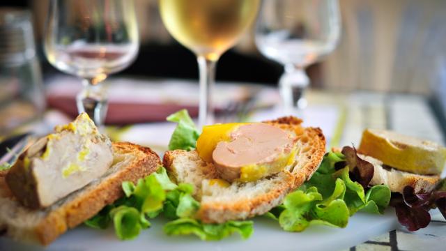 Délice de foie gras sur toast