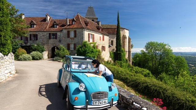 En 2CV à Loubressac