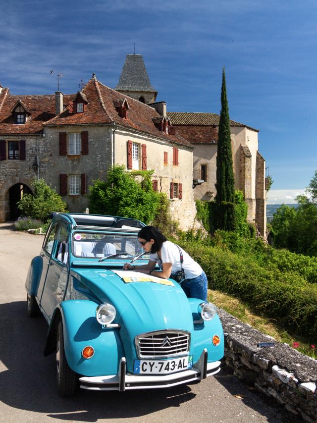 En 2CV à Loubressac