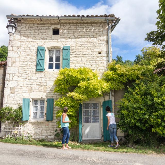 Façade de maison à Saint-Pantaléon