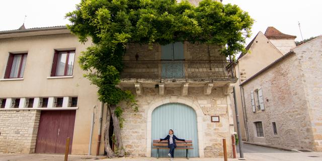 Maison dans le bourg de St-Vincent-Rive-d'Olt