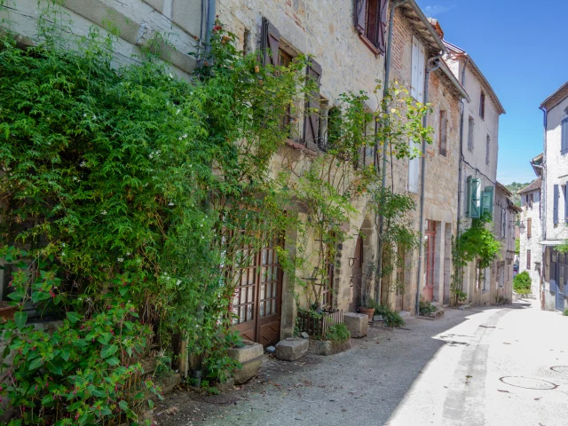 Maisons de la rue Centrale de Cajarc