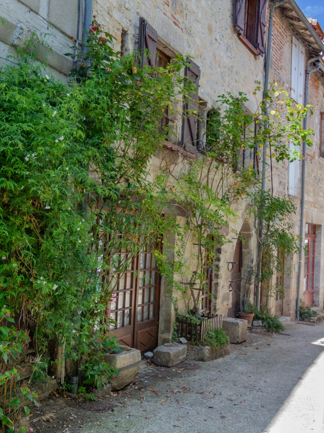 Maisons de la rue Centrale de Cajarc