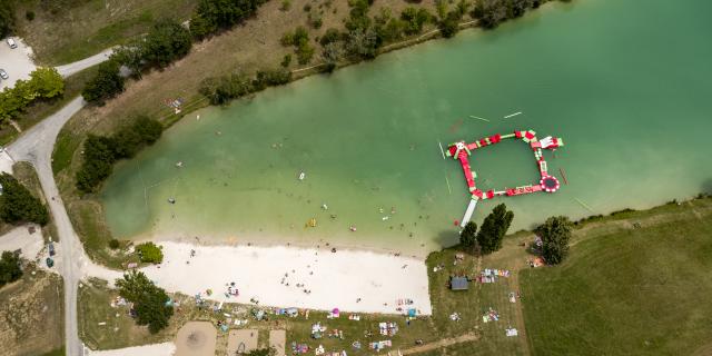 Plan d'eau à Montcuq