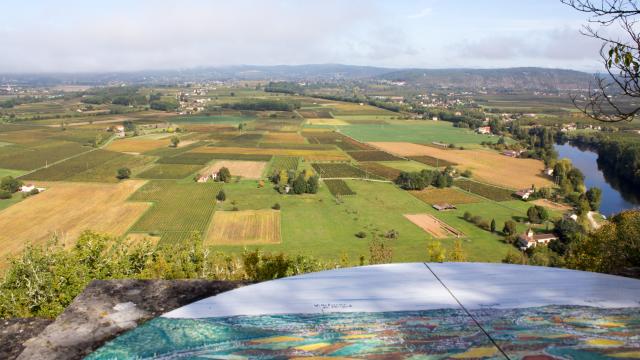 Point de vue de Bélaye sur les vignobles