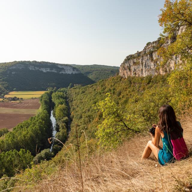 Point de vue sur la vallée du Célé