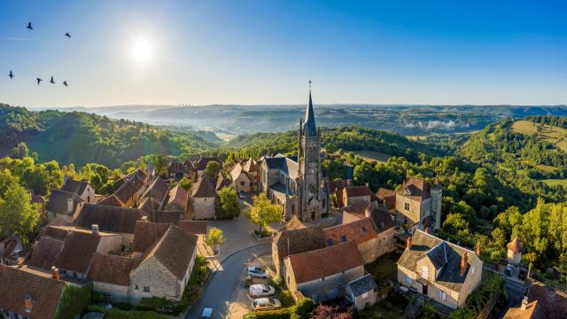 Vue aérienne du Village de Faycelles