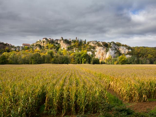 Vue de Calvignac depuis Larnagol