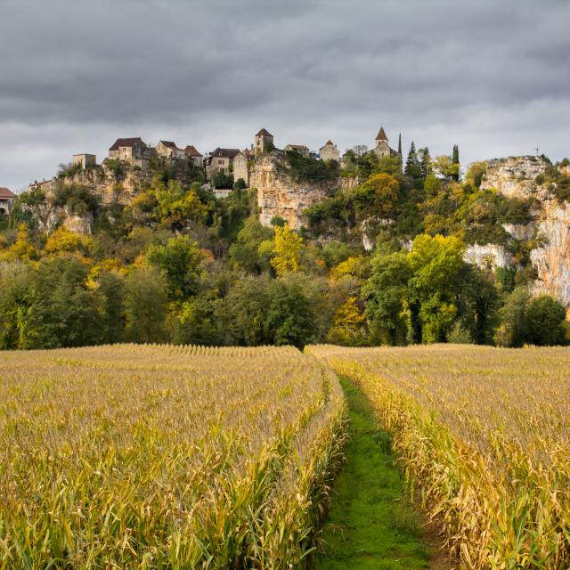 Vue de Calvignac depuis Larnagol