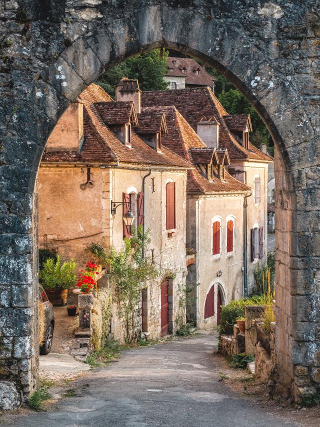 Porte de Rocamadour à Saint-Cirq-Lapopie