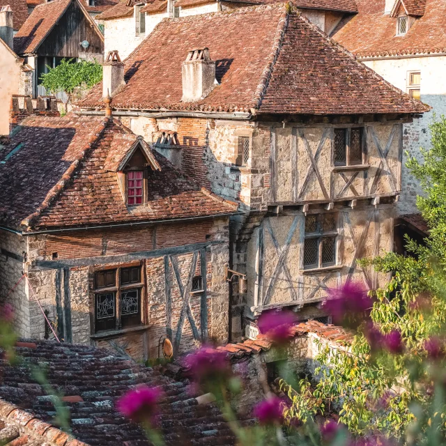 Maisons à pan de bois de Saint-Cirq-Lapopie