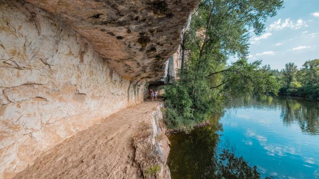 Balade sur le chemin de halage, Bouziès