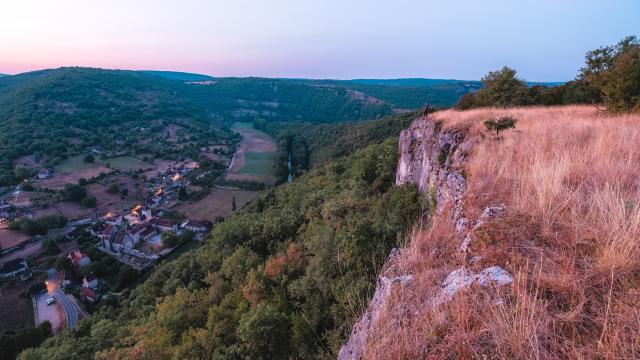 Point de vue sur Espagnac, vallée du Célé