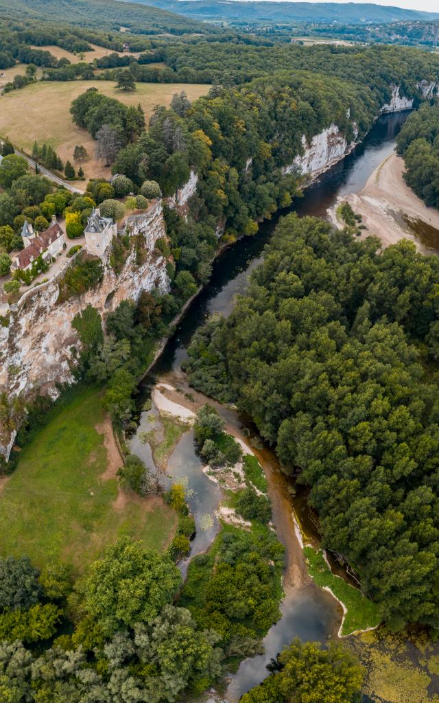 Confluence entre l'Ouysse et la Dordogne