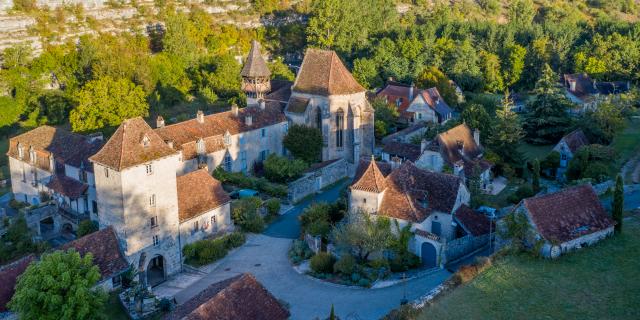 Vue aérienne d'Espagnac-Sainte-Eulalie | Lot Tourisme - C. Novello