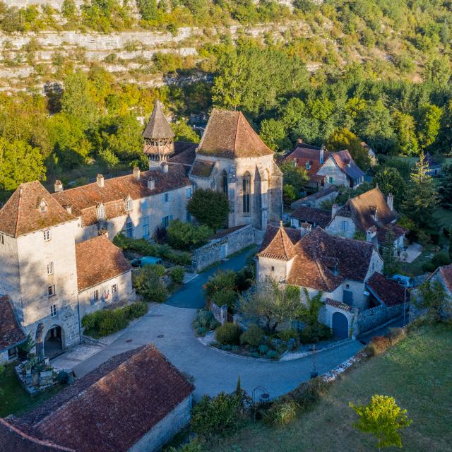 Vue aérienne d'Espagnac-Sainte-Eulalie | Lot Tourisme - C. Novello