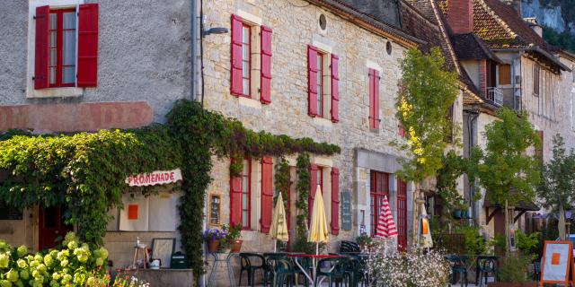 Jolies façades à Marcilhac-sur-Célé