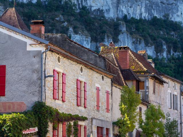 Jolies façades à Marcilhac-sur-Célé