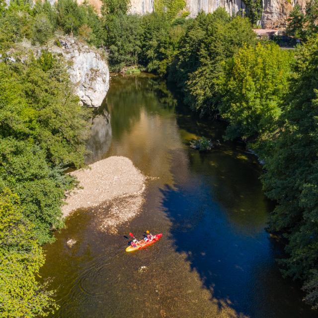 Canoë sur le Célé au Liauzu