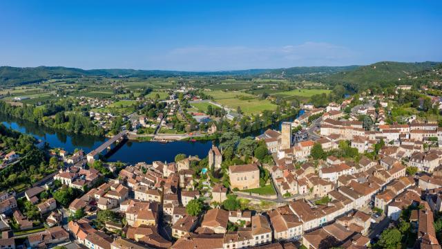 PVue aérienne de Puy-l'Evêque