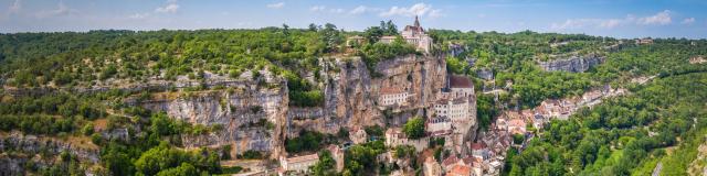 Vue aérienne de Rocamadour