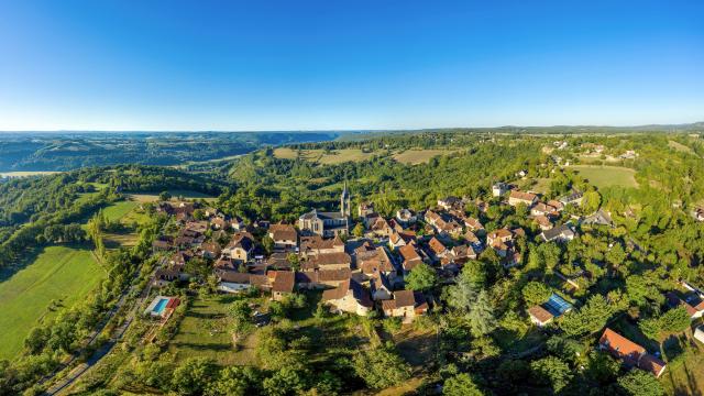 Vue aérienne du Village de Faycelles