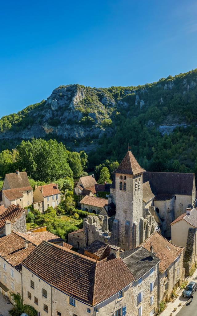 Vue aérienne de Marcilhac-sur-Célé