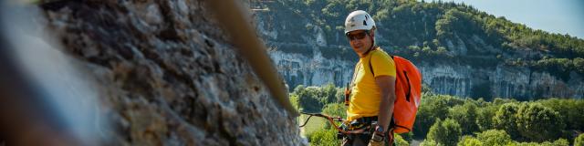 Via ferrata à Bouziès