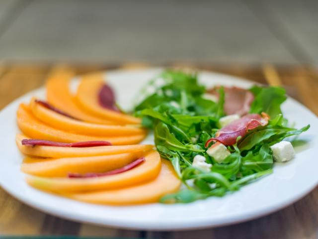 Salade melon jambon