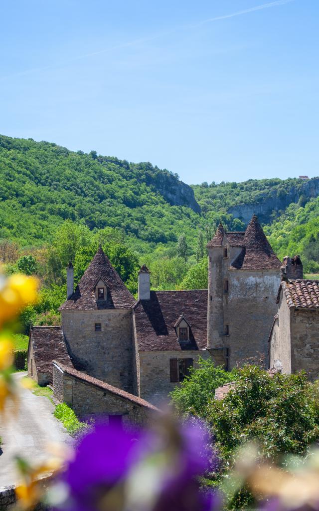 Manoir et falaise