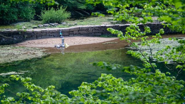 Plongée à la résurgence du gouffre de Cabouy