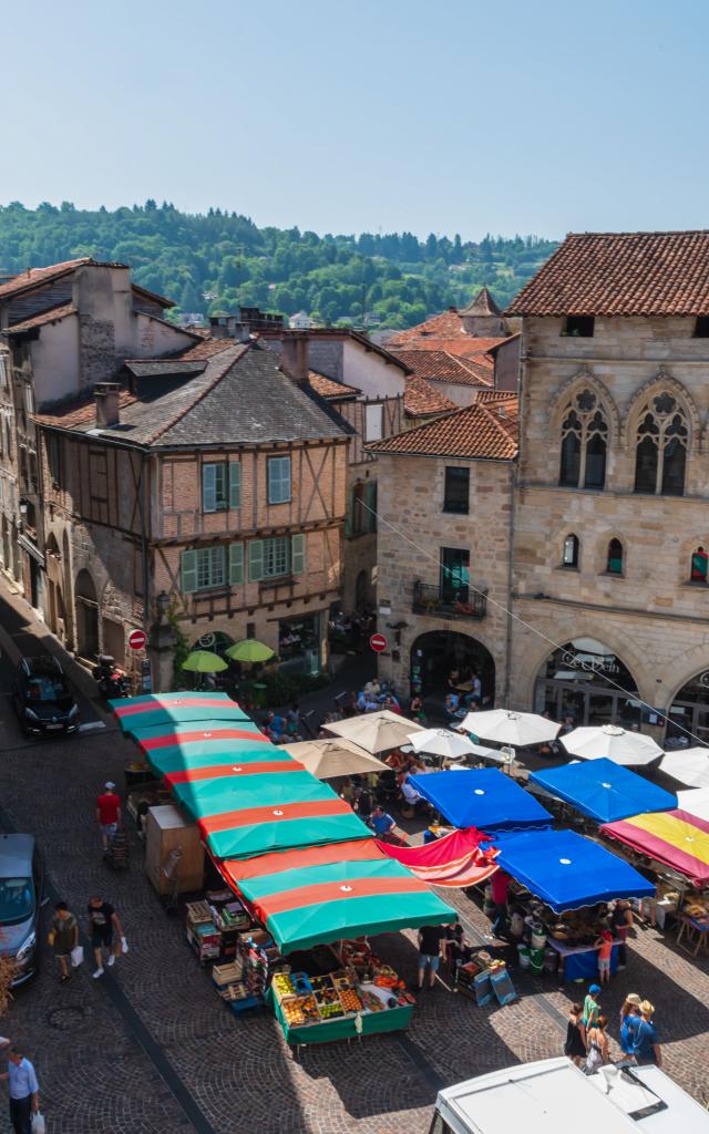 Vue depuis les terrasses du Musée Champollion