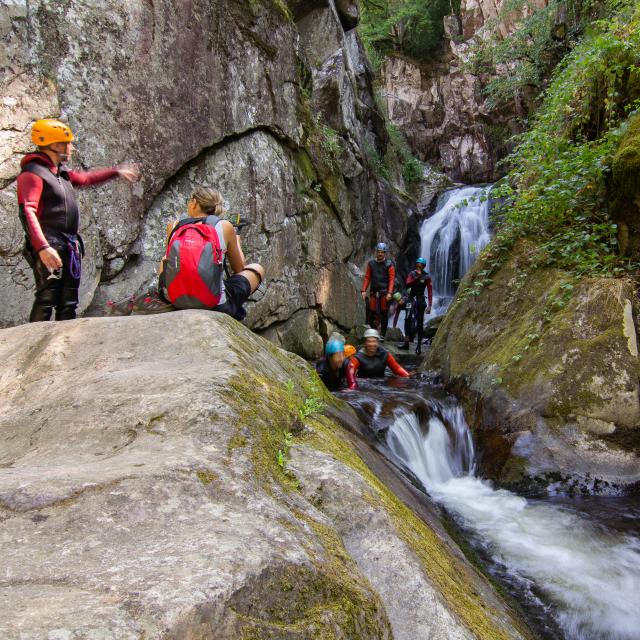 Canyoning à la cascade du Saut Grand