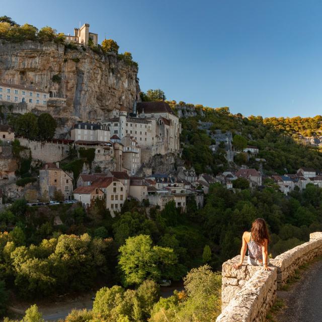 En contemplation devant la cité de Rocamadour