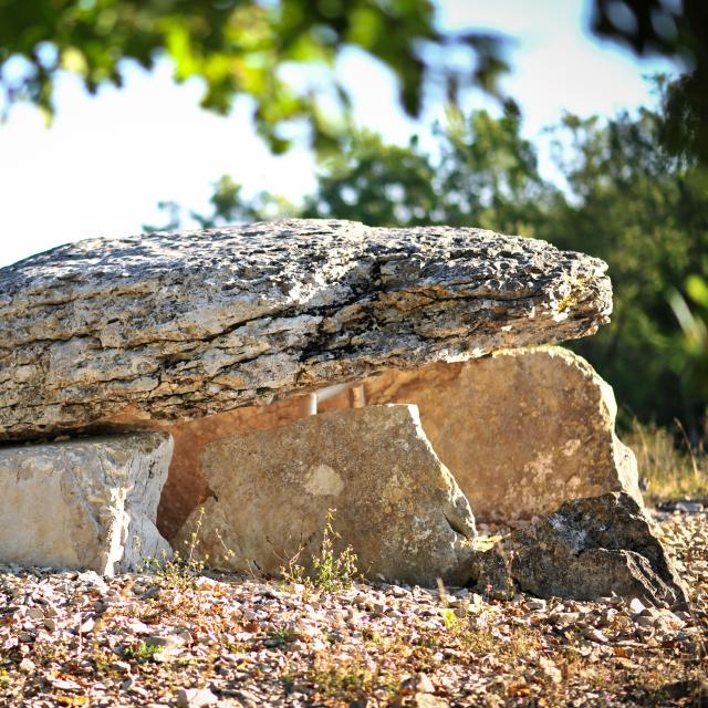 Dolmen de Pech Laglaire Gréalou - GR 65