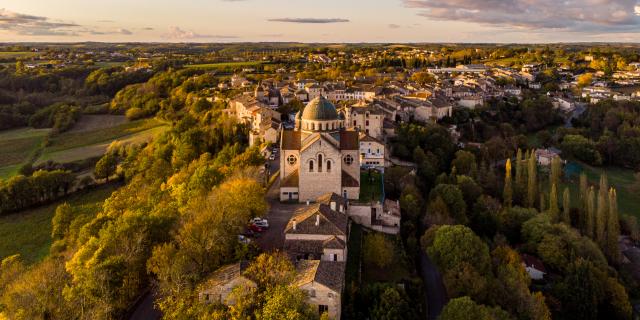 Vue aérienne de Castelnau-Montratier