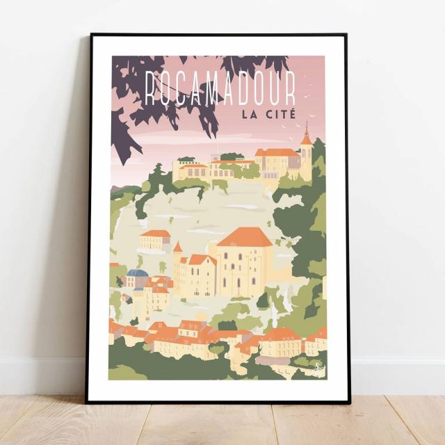 Affiche Rocamadour Sacré Lotois