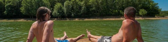 Baignade au plan d'eau Ecoute s'il pleut à Gourdon