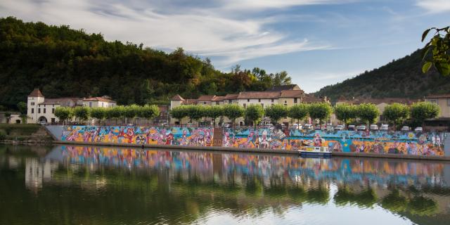 Mur de Douelle - fresque Chamizo