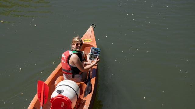 Géocaching en canoë en Vallée du Célé