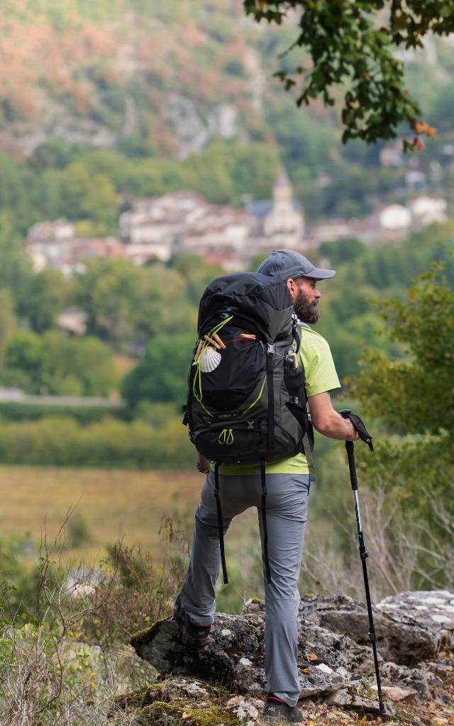 Pélerin sur le chemin de Saint-Jacques