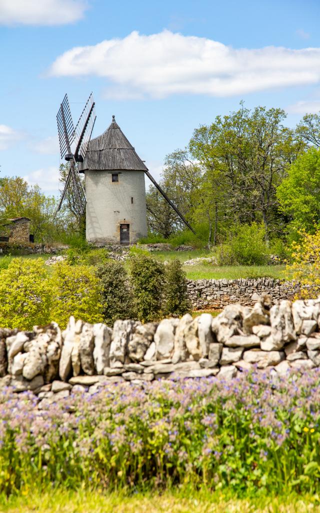 Muret et Moulin de la Bosse à Promilhanes