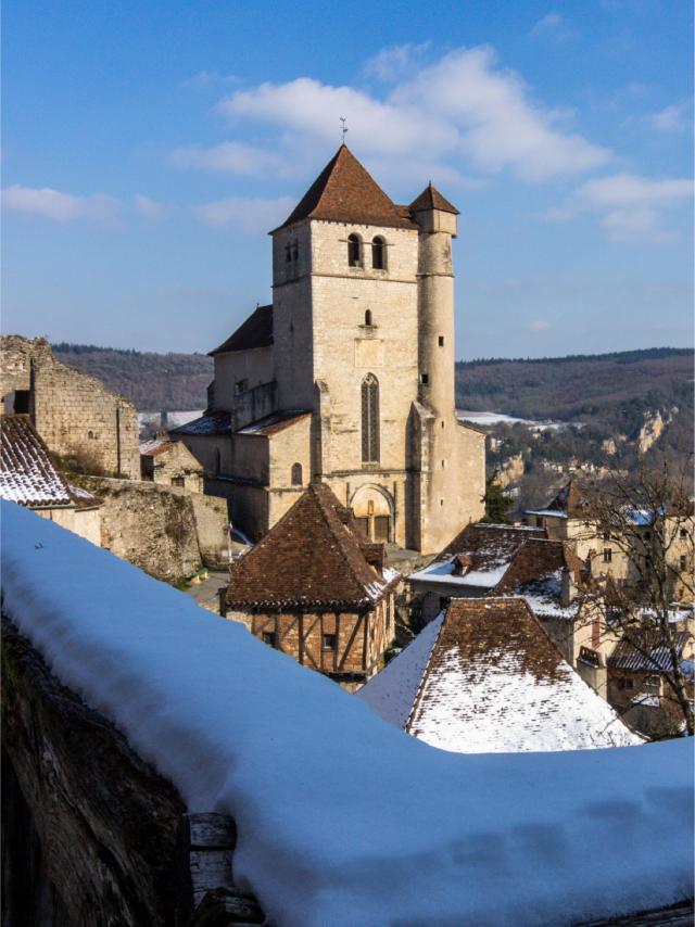 Janvier - Saint Cirq Lapopie sous la neige