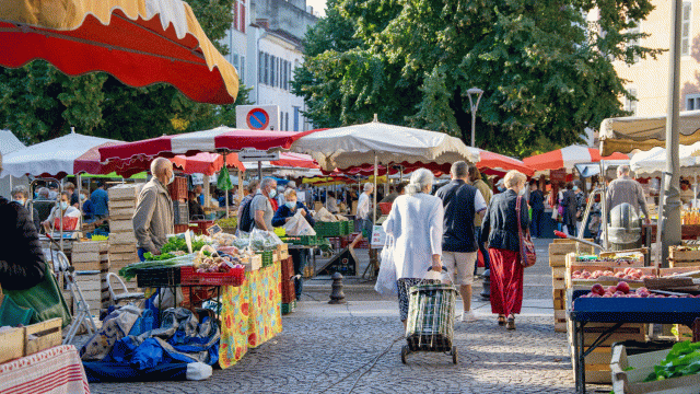 Sur le marché de Cahors