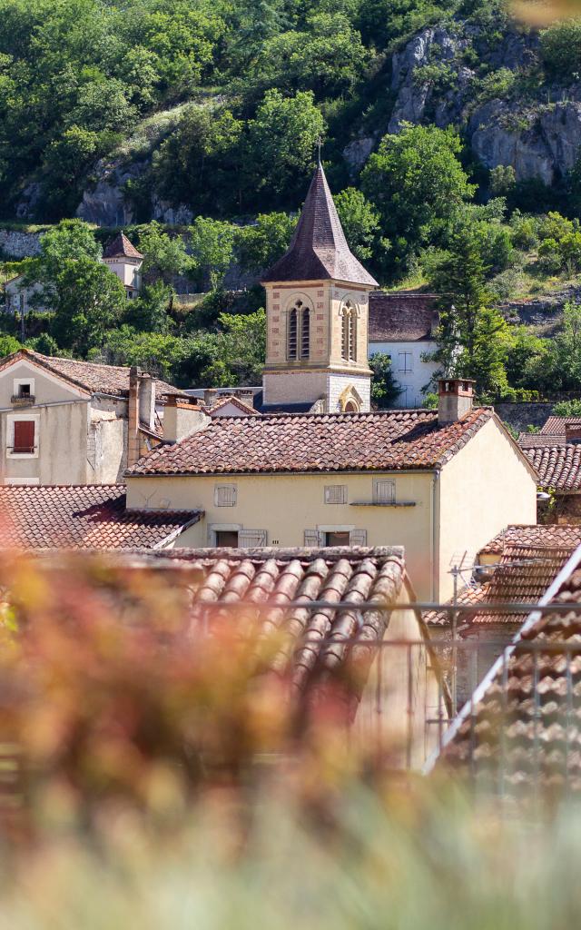 Vue du clocher de l'église de Vers - Cyril Novello Lot tourisme