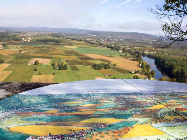 Vue sur les vignes - Point de vue de Bélayes